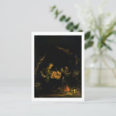 校長補1660年～65年(パネル油) ポストカード (スタンド正面)