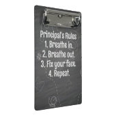 校長規則「顔の修正」をパーソナライズ ミニクリップボード (アングル)