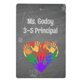 校長規則「顔の修正」をパーソナライズ ミニクリップボード (裏面)