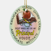 校長音声オーナメント セラミックオーナメント (右)