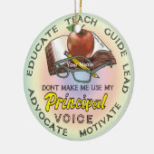 校長音声オーナメント セラミックオーナメント (左)