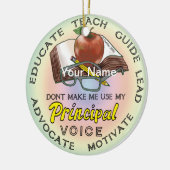 校長音声オーナメント セラミックオーナメント (左)