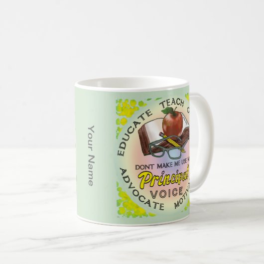 校長音声マグ コーヒーマグカップ (正面右)