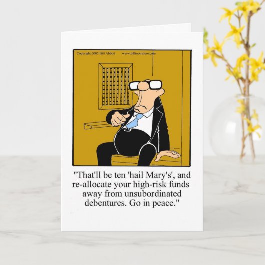 株おもしろい式市場ユーモアカ空白のード カード (黄色い花)