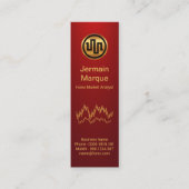 株シンプル式取引所グラフ（赤い部分） スキニー名刺 (正面)