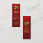 株シンプル式取引所グラフ(赤い部分) スキニー名刺 (正面/裏面)