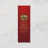 株シンプル式取引所グラフ(赤い部分) スキニー名刺 (裏面)