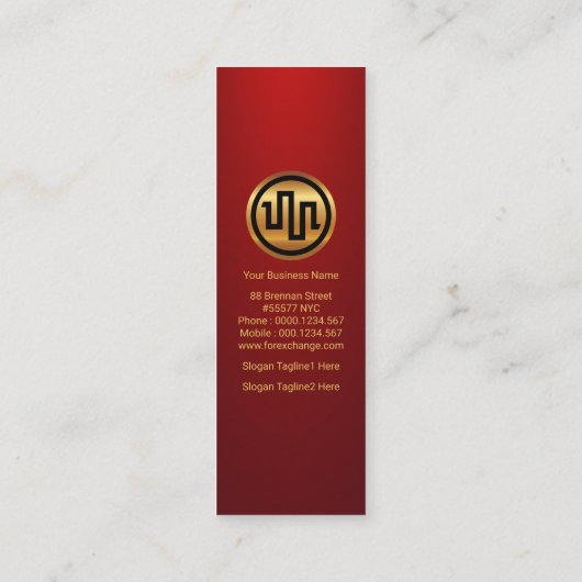 株シンプル式取引所グラフ（赤い部分） スキニー名刺 (裏面)