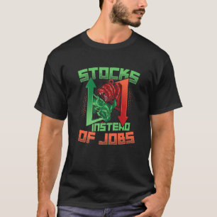株主の強気弱気株式市場トレーダー Tシャツ