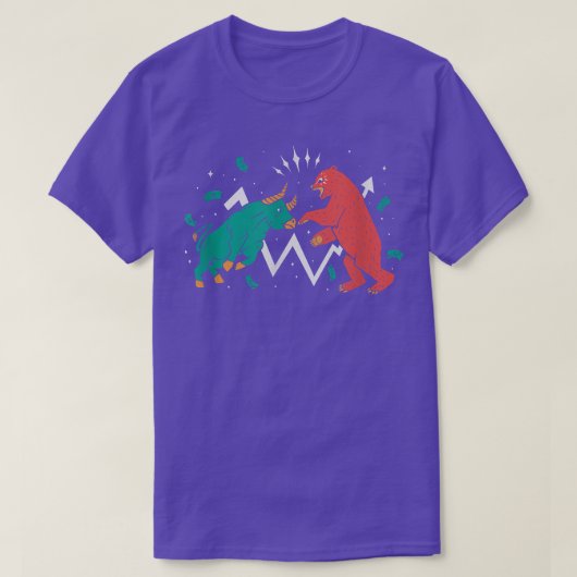 株価の上昇と Tシャツ (デザイン正面)