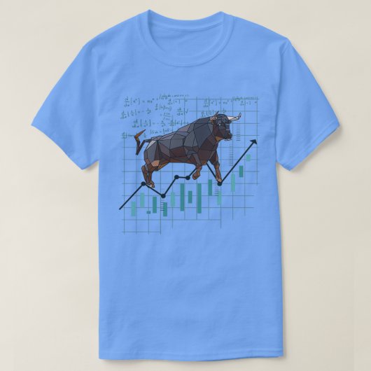 株価の上昇 Tシャツ (デザイン正面)