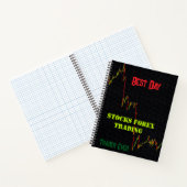 株価ろうそく足チャート日最高のトレーダー ノートブック (内部)