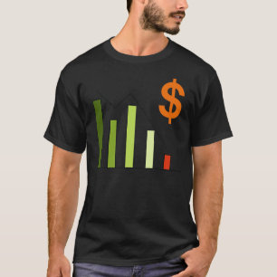 株価を投資する株価 Tシャツ