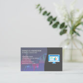 株価グラフ | データアナリスト 名刺 (スタンド正面)