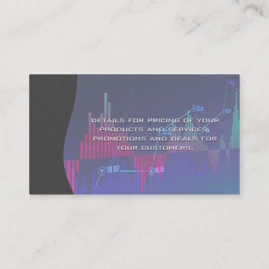 株価グラフ | データアナリスト 名刺 (裏面)
