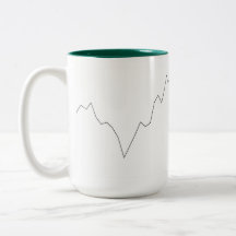 株価グラフMug