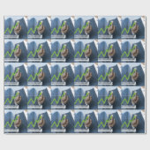 株価タッチスクリーンコンセプトを示す人 ラッピングペーパー (フラット)