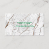 株価チャート |白大理石 名刺 (裏面)