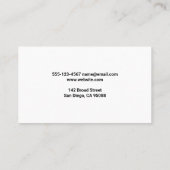 株価チャート | 財務ロゴ 名刺 (裏面)