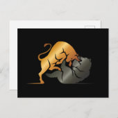 株価取引カスタム ポストカード (正面/裏面)