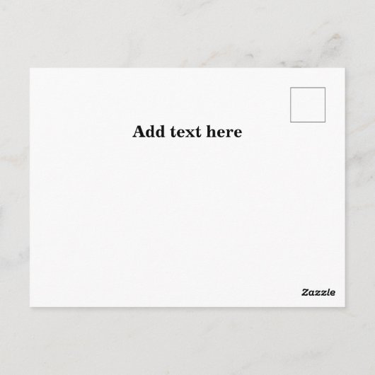 株価取引カスタム ポストカード (裏面)