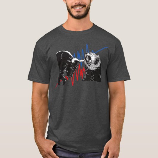 株価取引日トレーダー・オプション投資家 Tシャツ (正面)