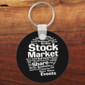 株価投資者贈与 キーホルダー (正面)