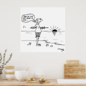 株価漫画4013 ポスター (キッチン)