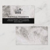 株取引 | 財務表の投資 名刺 (正面/裏面)