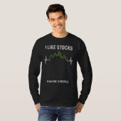 株式おもしろい売買業者日取引市場 Tシャツ (正面フル)