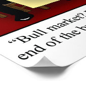 株式おもしろい市場ユーモアのポスター ポスター (角)