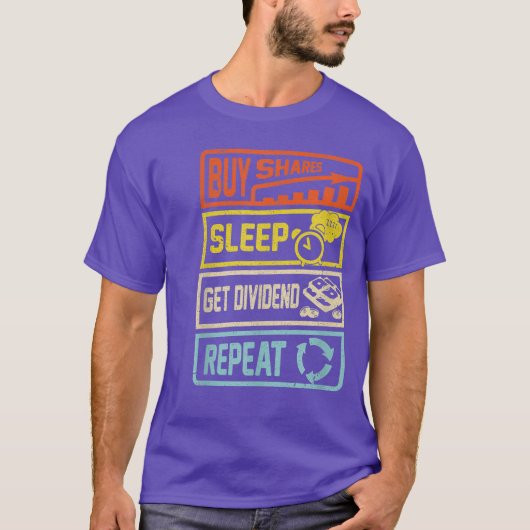 株式おもしろい業者共有配当取引 Tシャツ (正面)