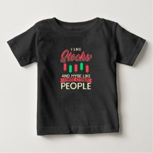 株式が好きな投資家 ベビーTシャツ