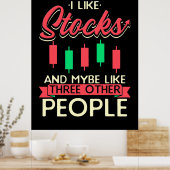 株式が好きな投資家 ポスター (キッチン)