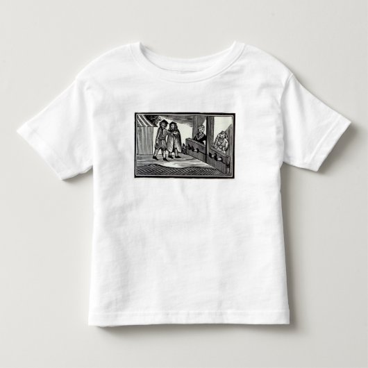 株式の男性と女性 トドラーTシャツ (正面)