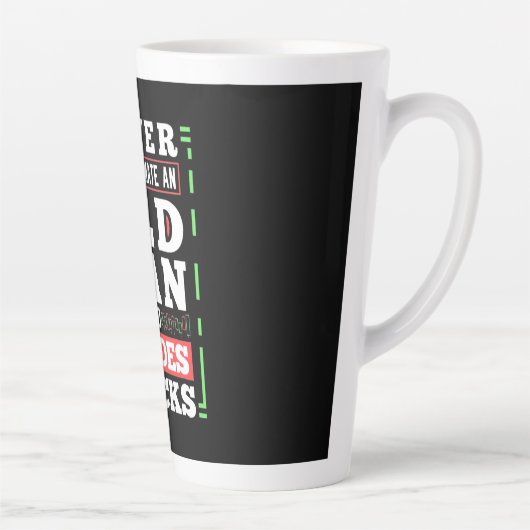 株式を取引する老人の投資家としての力 カフェラテマグ (右)