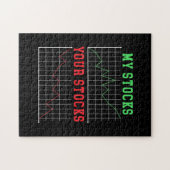 株式を投資する ジグソーパズル (横)