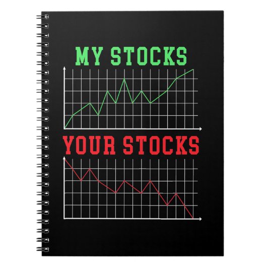 株式を投資する ノートブック (正面)
