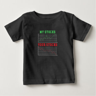 株式を投資する ベビーTシャツ