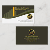 株式スタイリッシュ取引所の市区町村ブロックグラフ投資 名刺 (正面/裏面)