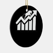 株式トレーダーのギフト取引のための強気株式市場 セラミックオーナメント (右)