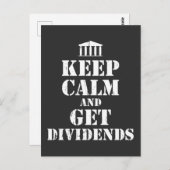 株式交換市場配当日取引業者 ポストカード (正面/裏面)