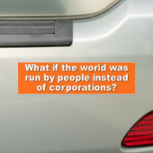 株式会社の代りの人々 バンパーステッカー (車上)
