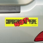 株式会社は人々です。 ない! バンパーステッカー (車上)