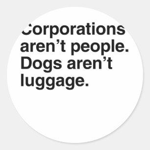 株式会社は人々ではないです。 犬はLuggage.pnではないです ラウンドシール