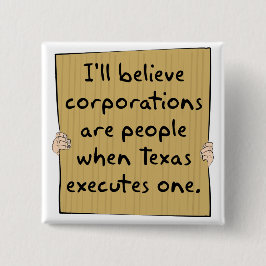 株式会社は人々時テキサス州Excutes 1です 缶バッジ