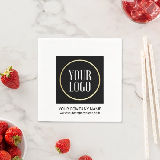 株式会社イベントパーティー | ロゴの追加 スタンダードカクテルナプキン (インサイチュ)