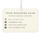 株式会社プロモーション用空気清浄機ギフト カーエアーフレッシュナー (裏面)