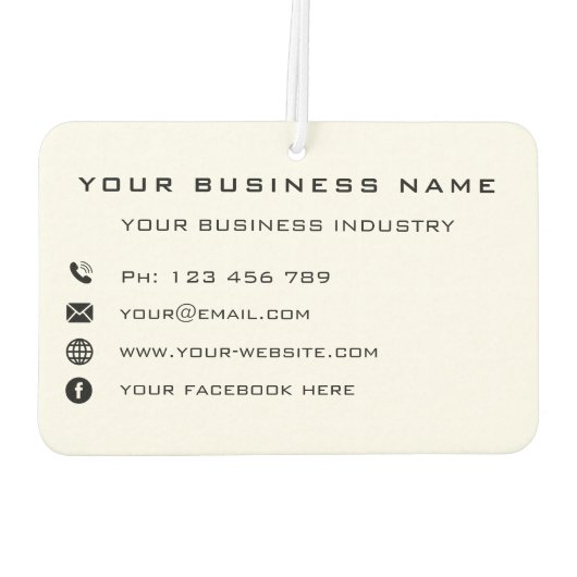 株式会社プロモーション用空気清浄機ギフト カーエアーフレッシュナー (裏面)