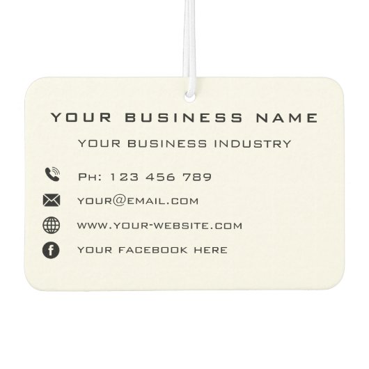 株式会社プロモーション用空気清浄機ギフト カーエアーフレッシュナー (正面)